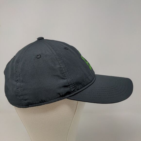 Bluemark Men's Strapback Hat Black Embroidered 1K Club Logo Vent Holes - Picture 6 of 10